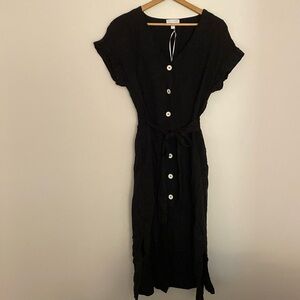 The White Company White Label linen blend Maxi Dress